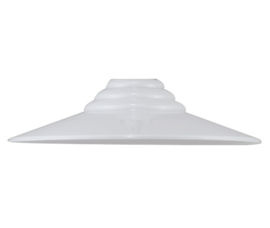 Glazen schaal ribbel d40cm h11cm gt4,4 E27 opaal nr 840.00