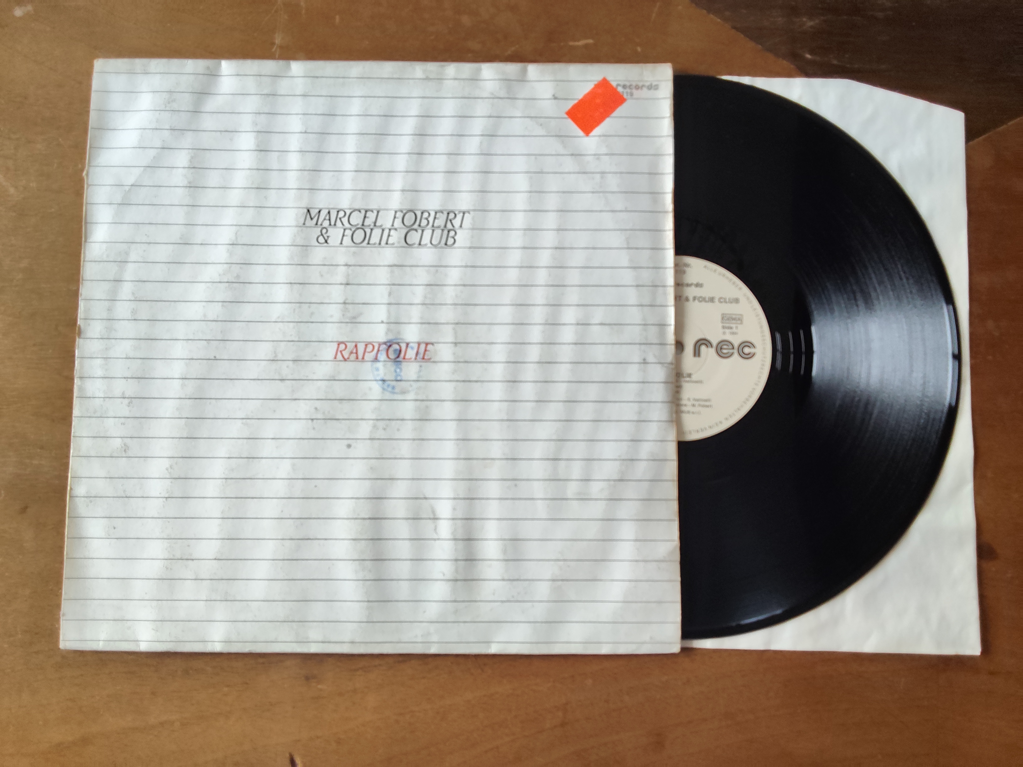 Marcel Fobert & Folie Club met Rapfolie 1984 LP maxi single nr L20251246