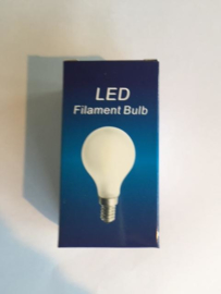 Global-Lux filament kogellamp E14 2W/15W 230V mat nr 6-183434
