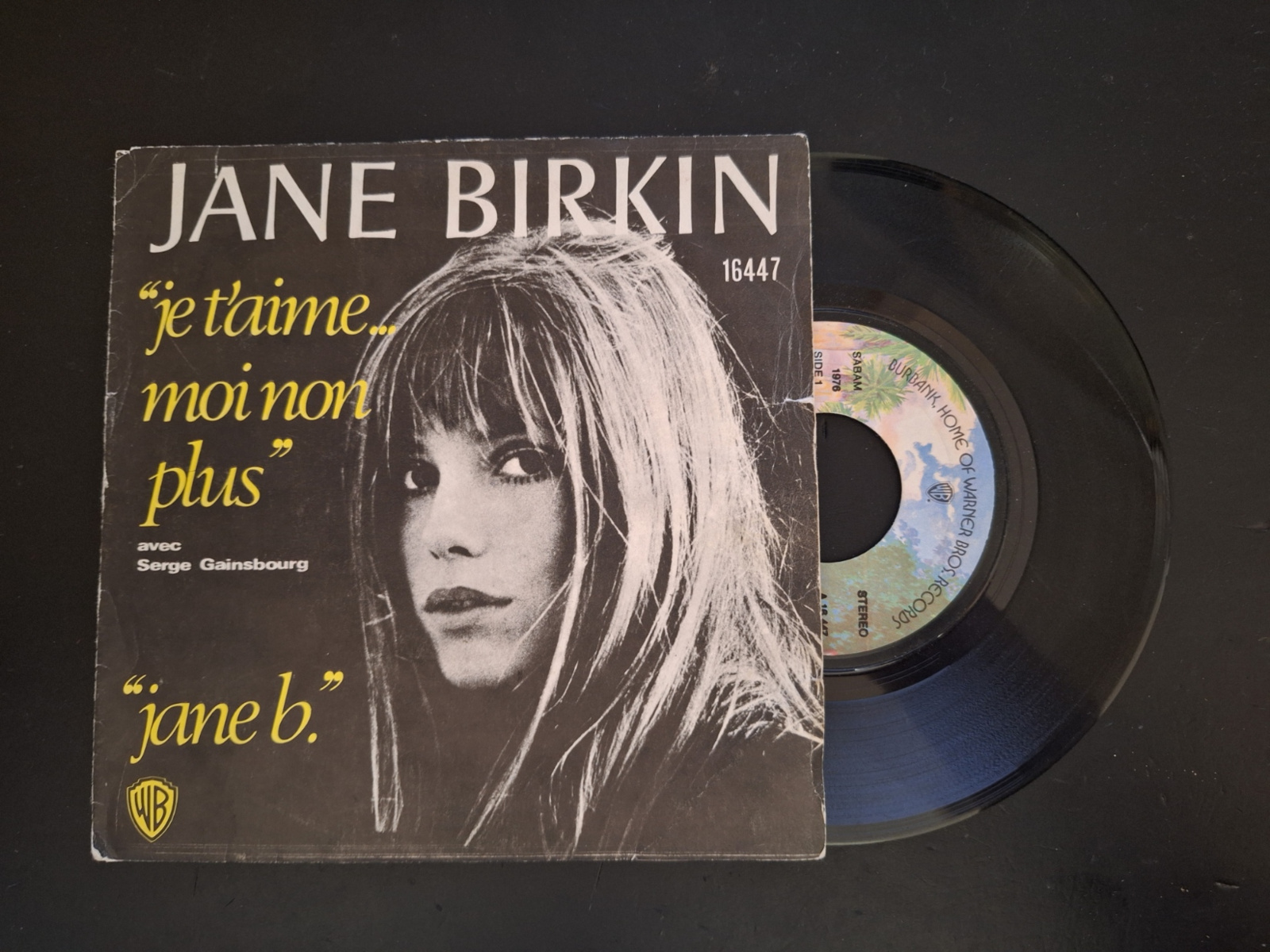 Jane Birkin met Je t'aime ... moi non plus 1969 Single nr S20222122