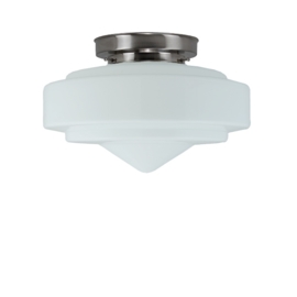 Plafonniere glas Trappunt met mat nikkel ophanging nr 7P1-600.00
