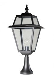 Buitenlamp sokkel 65cm serie Perla zwart nr: 142