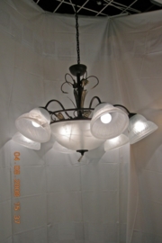 Bronskleurige hanglamp 9-lichts nr:20338/6+3