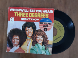 The Three Degrees met When will I see you again 1974 Single nr S20245220