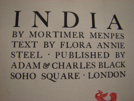 India by Mortimer Menpes.              VERKOCHT