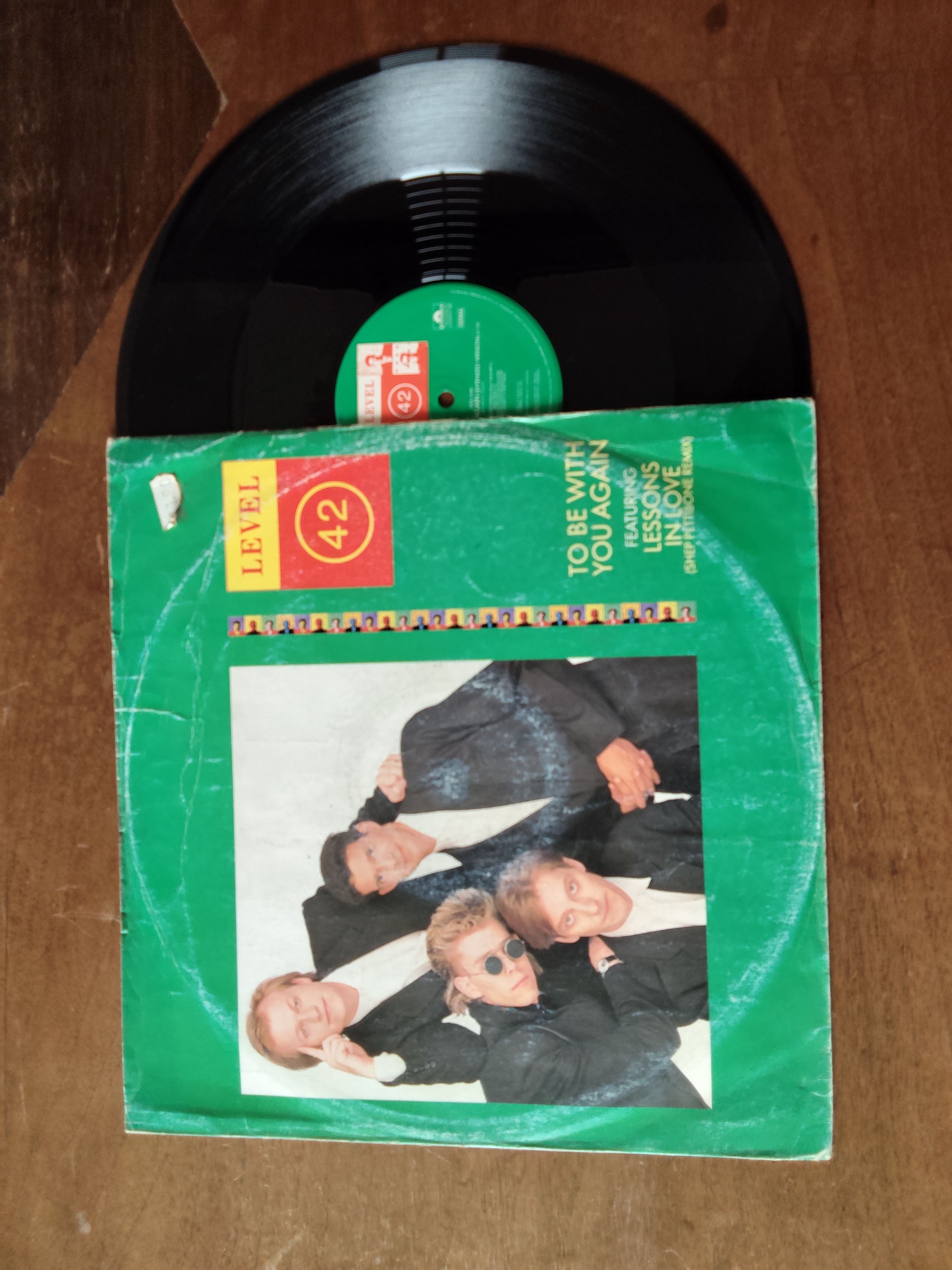 Level 42 met To be with you again 1987 LP maxi single nr L20251260