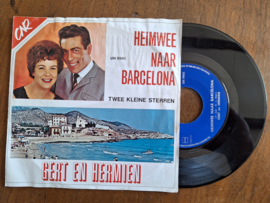 Gert en Hermien met Heimwee naar Barcelona 1967 Single r S20232466