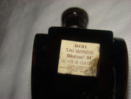 Vintage Avon aftershave flacon kanon of fles.Tai Wind bruin glas. Gevuld