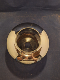 Zilver kleurige spiegelkap met opstaande rand dia-24cm GT4 nr SP1516