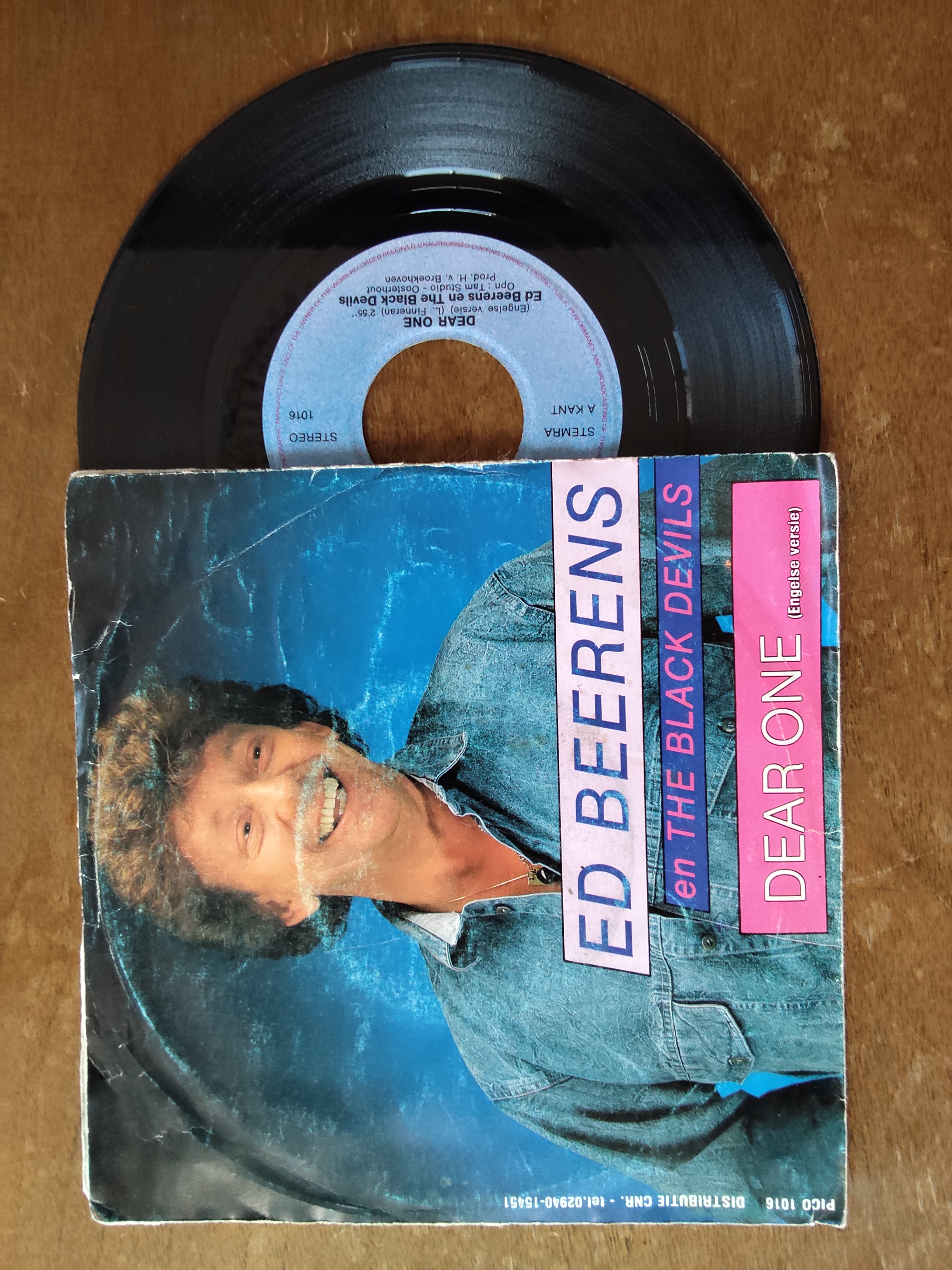Ed Beerens en The Black Devils met Dear one 1987 Single nr S20256930