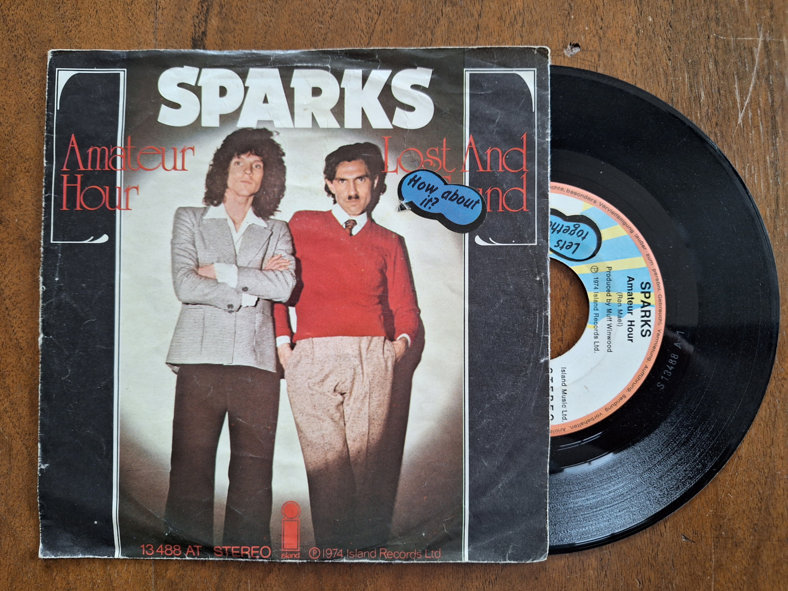 Sparks met Amateur hour 1974 Single nr S20232806