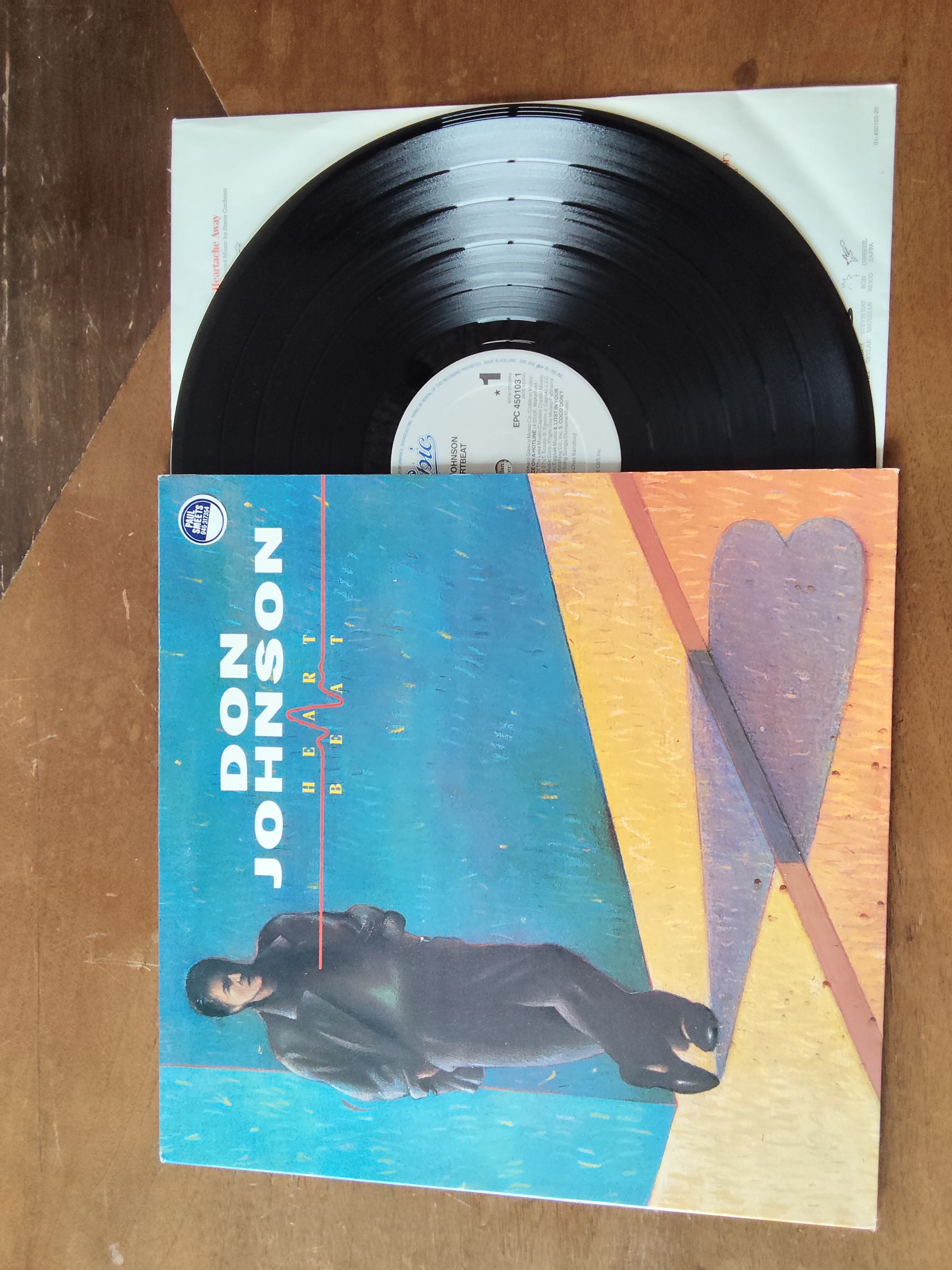 Don Johnson met Heartbeat 1986 LP nr L20251220