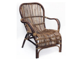 rotan lounge stoel naturel volledig hand gevlochten 67cmx80cmx87cm nr 901608