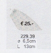 Mondgeblazen schepglas mat opaal opening 2cm voor G9 fitting nr 229.39
