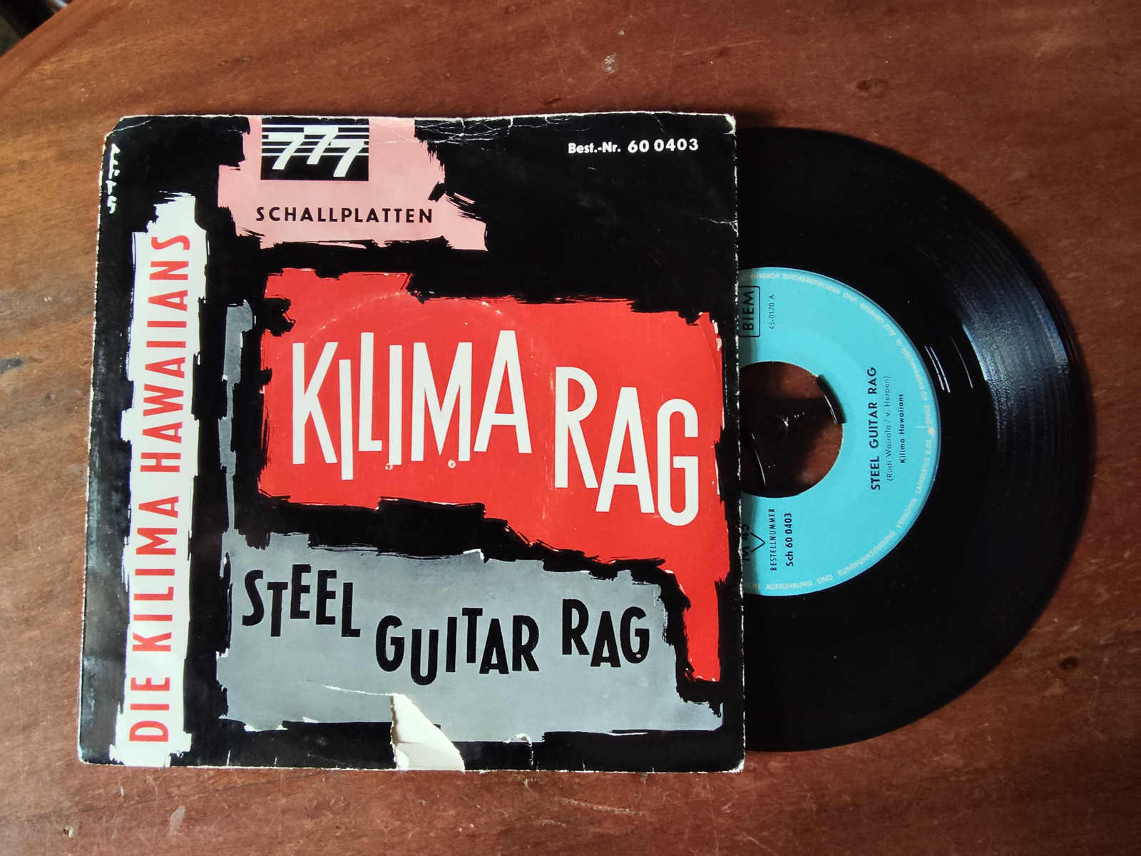 Kilima Hawaiians met Steel guitar rag 19?? Single nr S20256778