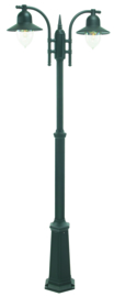 Buitenlamp mast h-182/249 2-lichts serie Romanzo ALU zwart E27 nr 3022