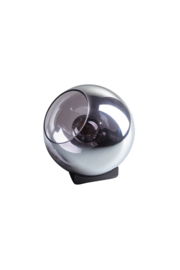 Tafellamp Orb zwart glas smoke d-20cm 1xE27 nr 05-TL3361-3036