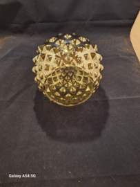 Bubbelbol glas h-19cm gt 4,4cm E27 spiegelglas nr sp1504