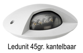 Buitenlamp grondspot inbouw grijs LED 8W richtbaar tot 45gr. 5jr garantie nr 321438