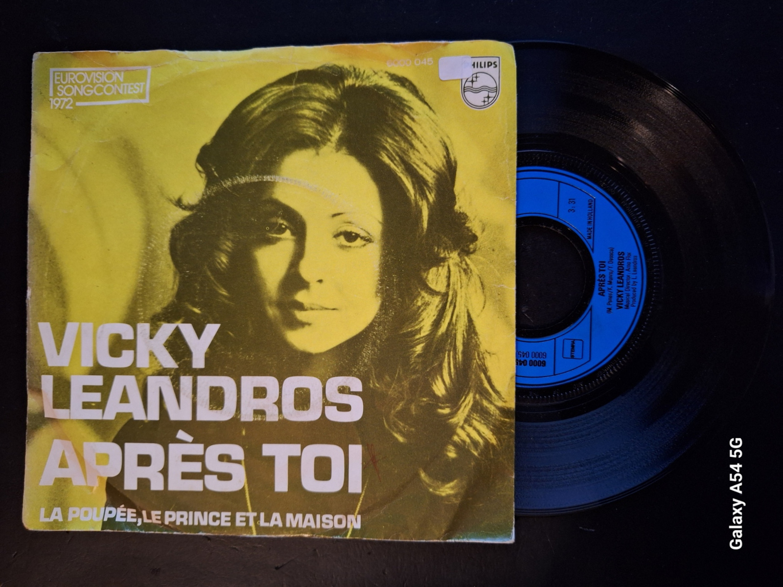 Vicky Leandros met Après toi 1972 Single nr S20234283