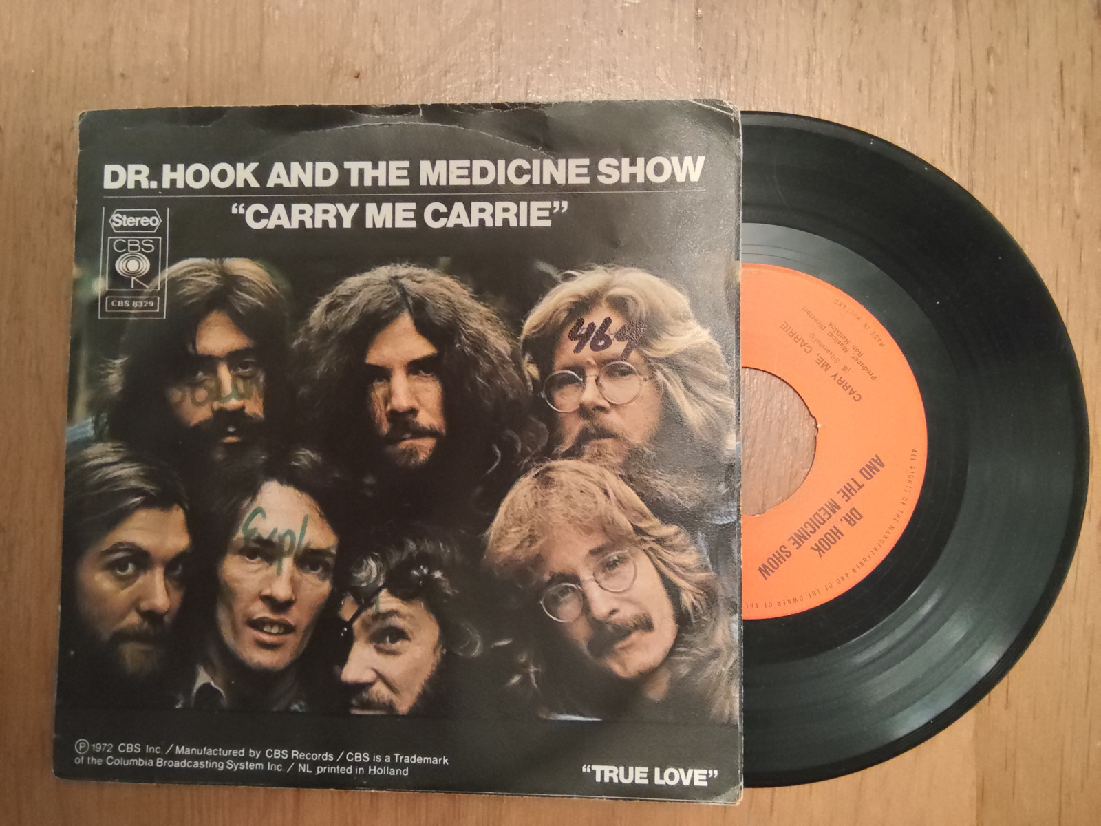 Dr. Hook & The medicine show met Carry me, Carrie 1972 Single nr S20256318