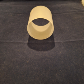 Lampenglas glaskap cilinder gesatineerd mat wit  82x82 nr A6315