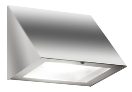 Buitenlamp wand staalkleur LED IP44 H-13cm nr: 113/LED