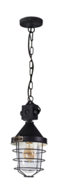 Industriële hanglamp h-140cm model Bond zwart 1xE27 nr 05-HL4363-30
