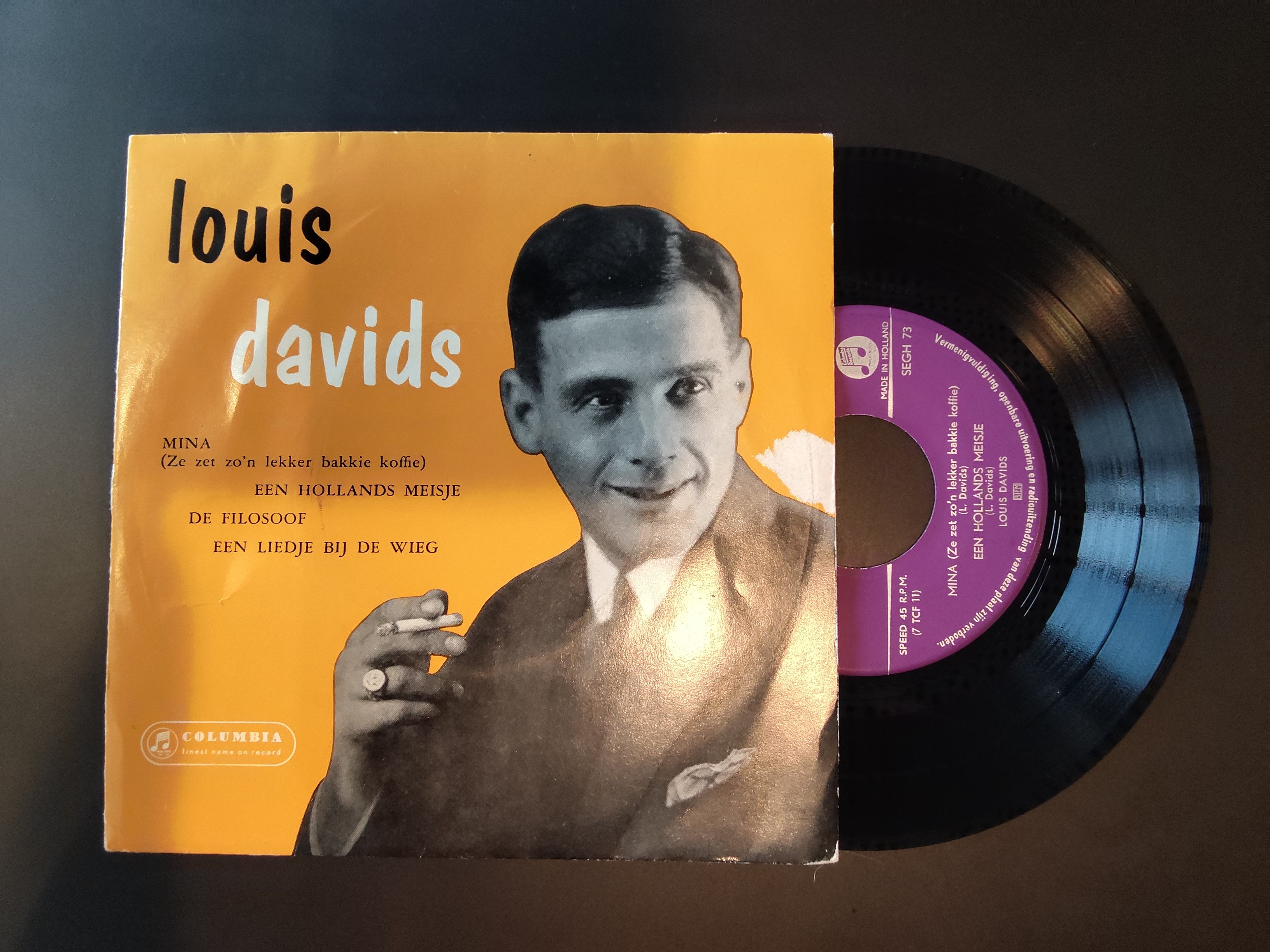 Louis Davids met Mina 1957 Single nr S20257018