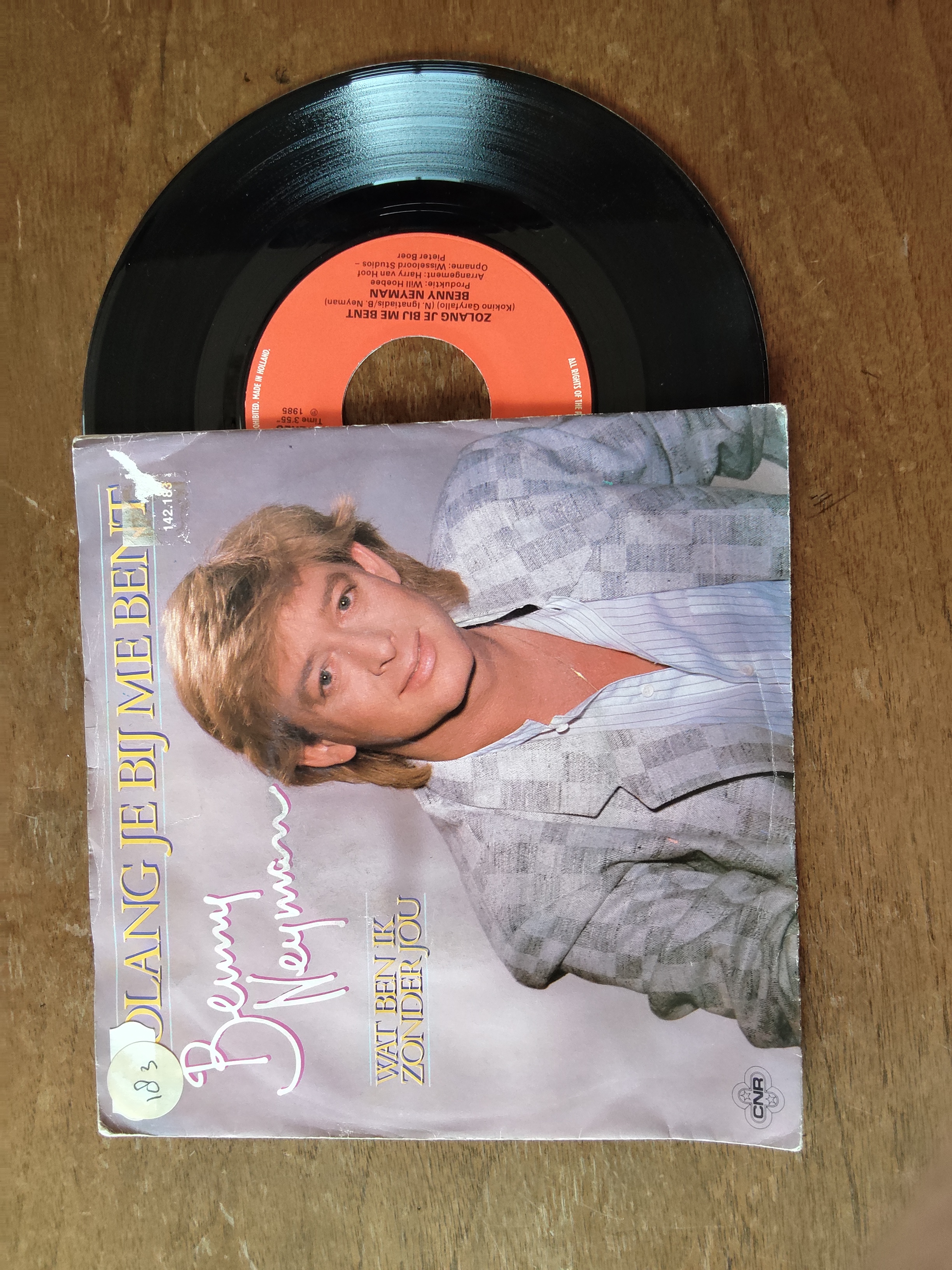 Benny Neyman met Zolang je bij me bent 1984 Single nr S20256969