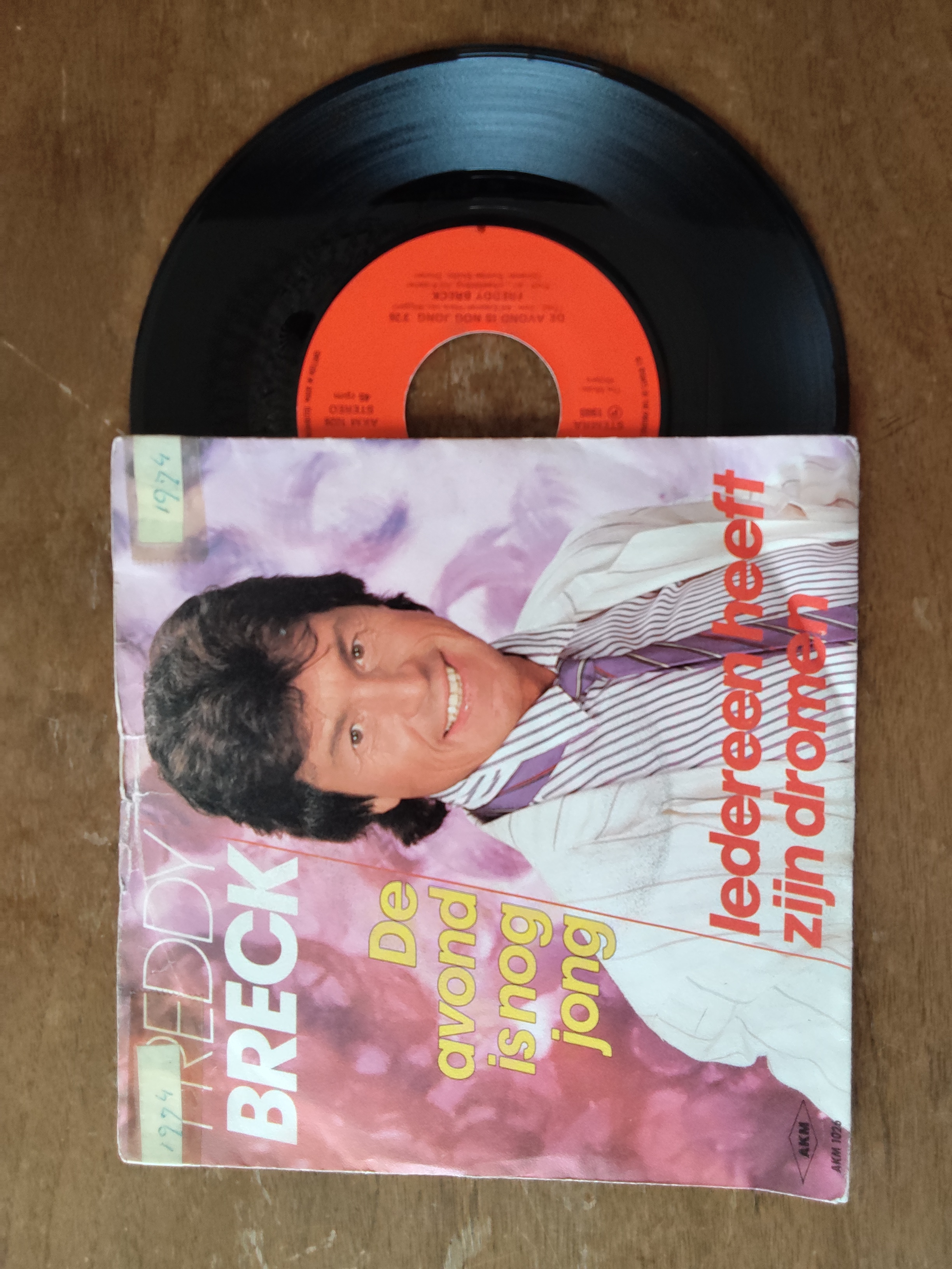 Freddy Breck met De avond is nog jong 1988 Single nr S20256931