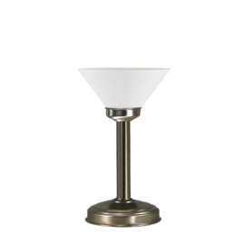 Tafellamp uplight strak bs20 h31cm mat opaal dakkap 20cm nr 7Tu-20.39