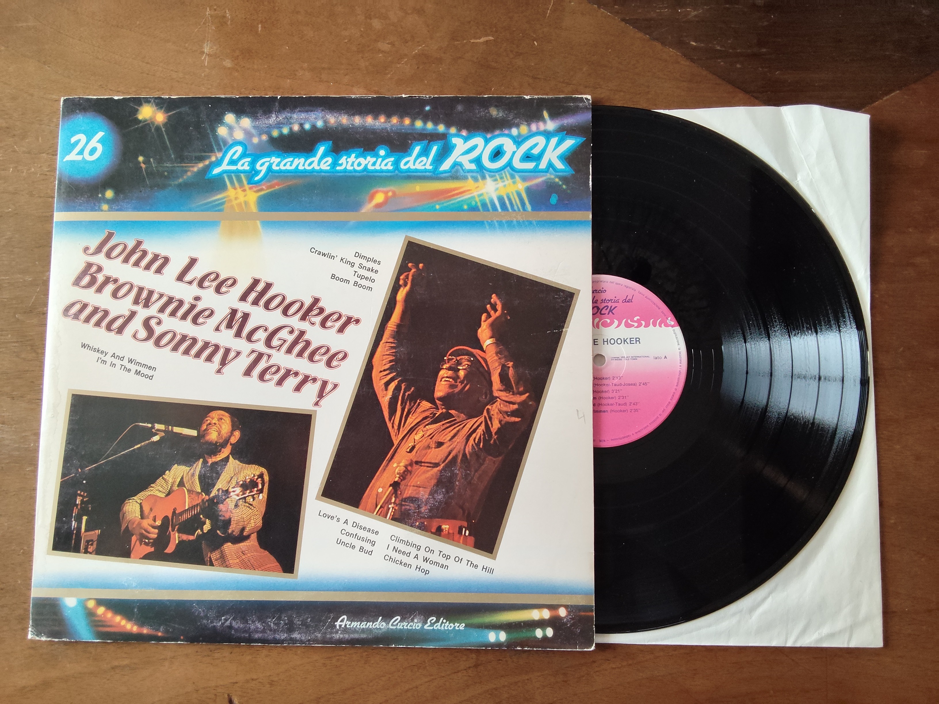 John Lee Hooker Brownie McGhee Sonny Terry met La grande storia del rock 26 1981 LP nr L20251377