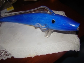 Blauwe glazen vis