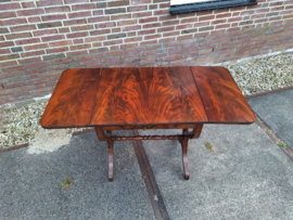 Engels mahonie hangoor tafel met la van omstreeks 1880 nr T20243