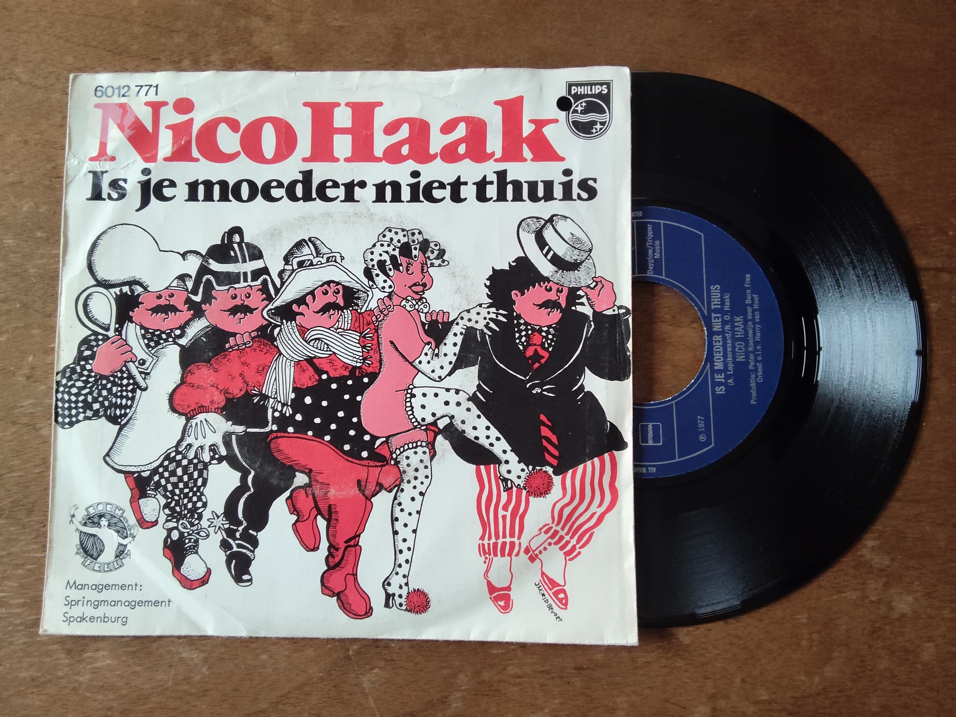 Nico Haak met Is je moeder niet thuis 1977 Single nr S20257011