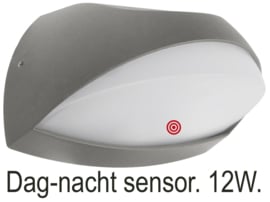 Buitenlamp wand dag-nacht sensor ALU antraciet LED 12W nr 10-361231 | Buitenlampen ingebouwde sensor met 2 5 jaar garantie | ameliahoeve