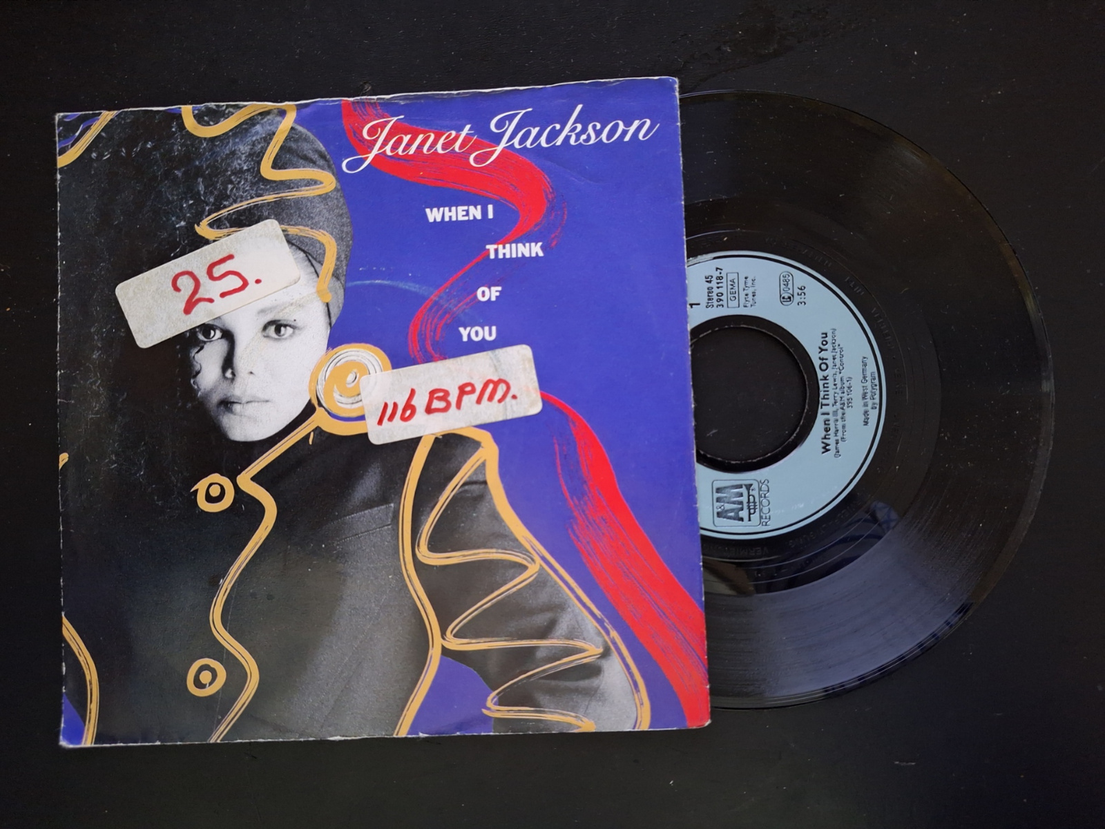 Janet Jackson met When I think of you 1986 Single nr 20232538