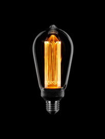 Edison lamp d-6,4cm tubelight smoke LED 5-2,5-1W 1800K E27 220-240V 3 stappen dimbaar nr 6-188286