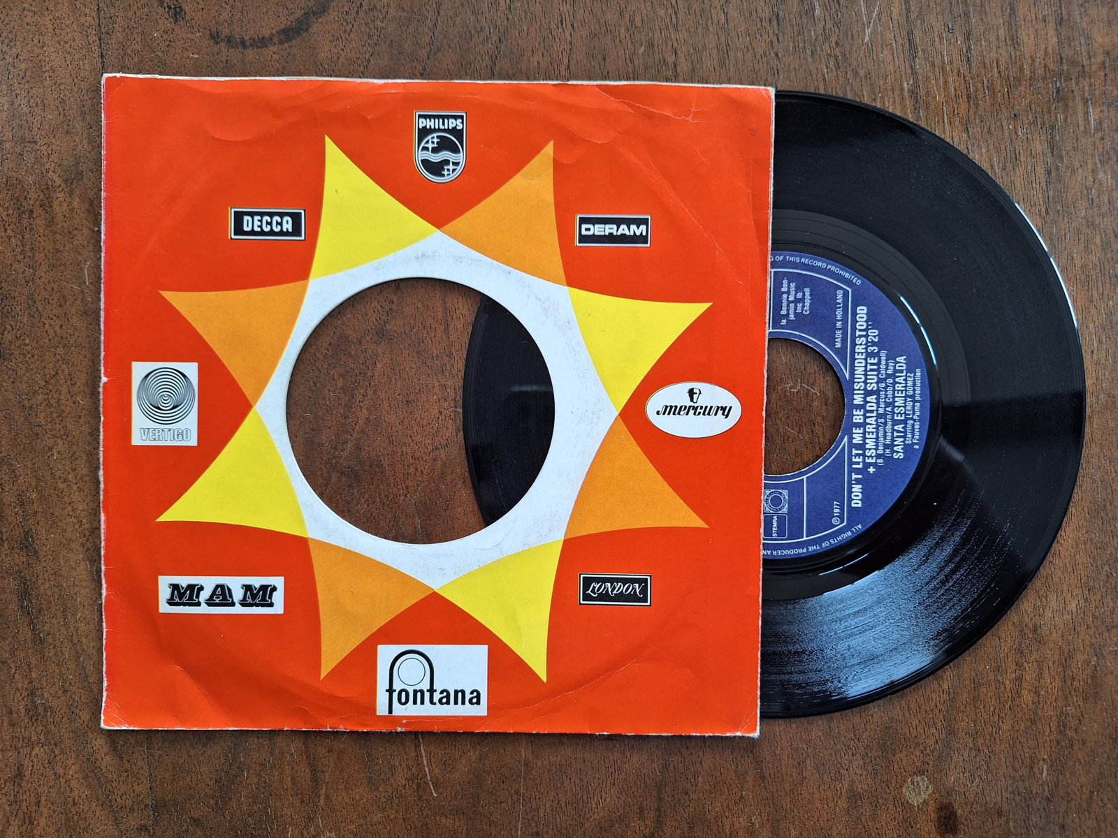 Santa Esmeralda met Don't let me be misunderstood 1977 Single nr S20232922