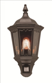 Buitenlamp wand half serie Cartella II zwart h-49cm nr: FL7043