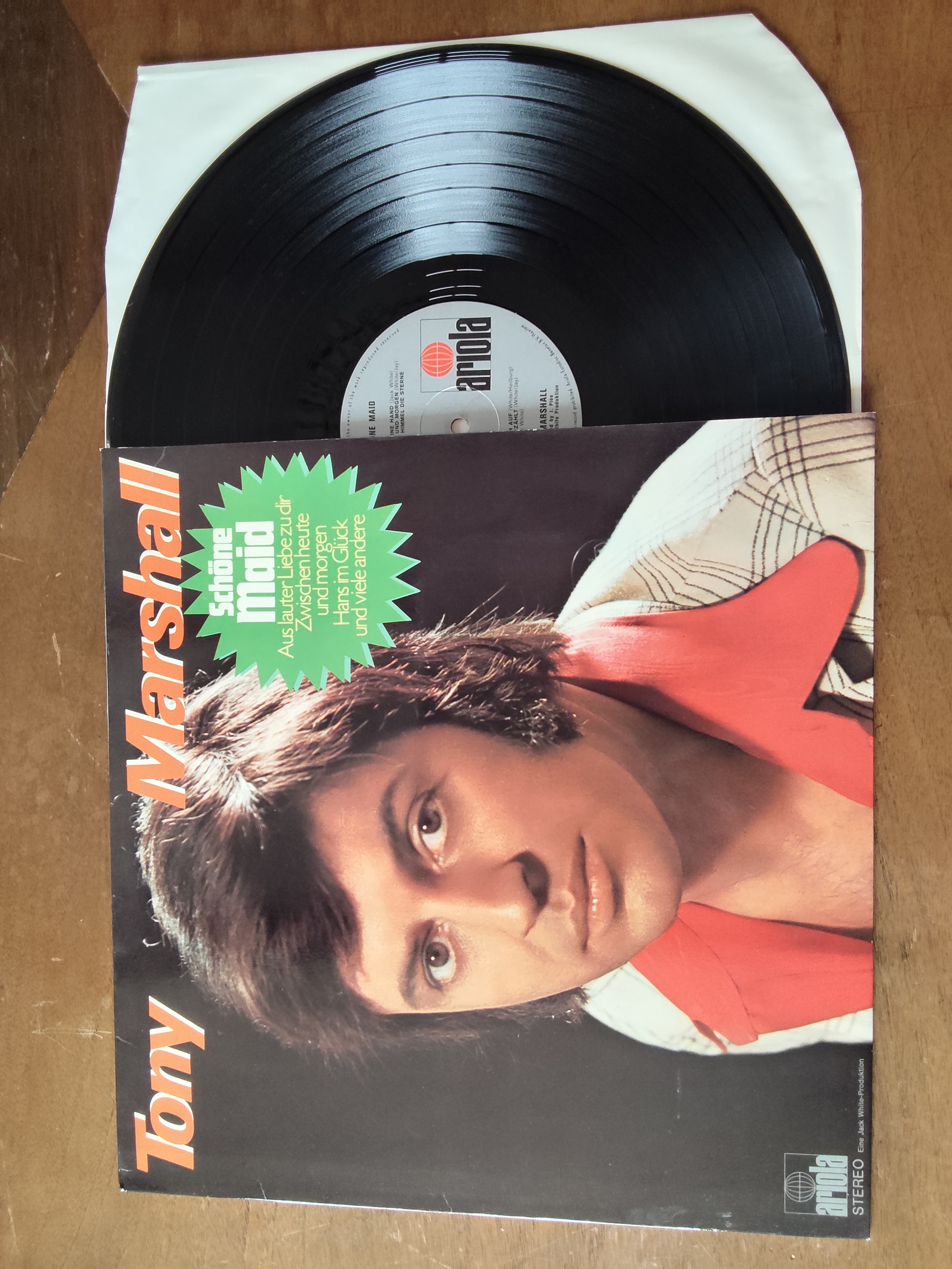 Tony Marshall met Schone maid 1972 LP nr L20251252