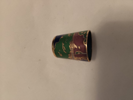 Vingerhoed metaal opdruk Monaco rondom opdruk 2,5cm hoog zonder doosje