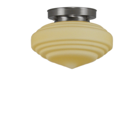 Plafonnière Deco bol mat champagne met mat nikkel ophanging nr 7P1-394.59