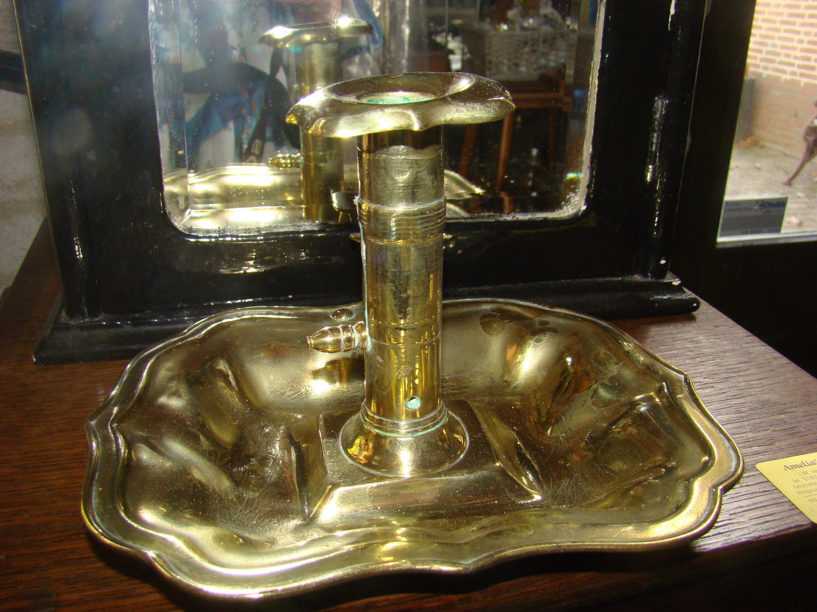 Antieke messing of geelkoperen blaker uit 1830.
