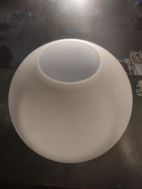Mondgeblazen glazen kap ORB "3/4" bol gt 4,4 E27 d40cm h37,5cm mat opaal nr 4020.39