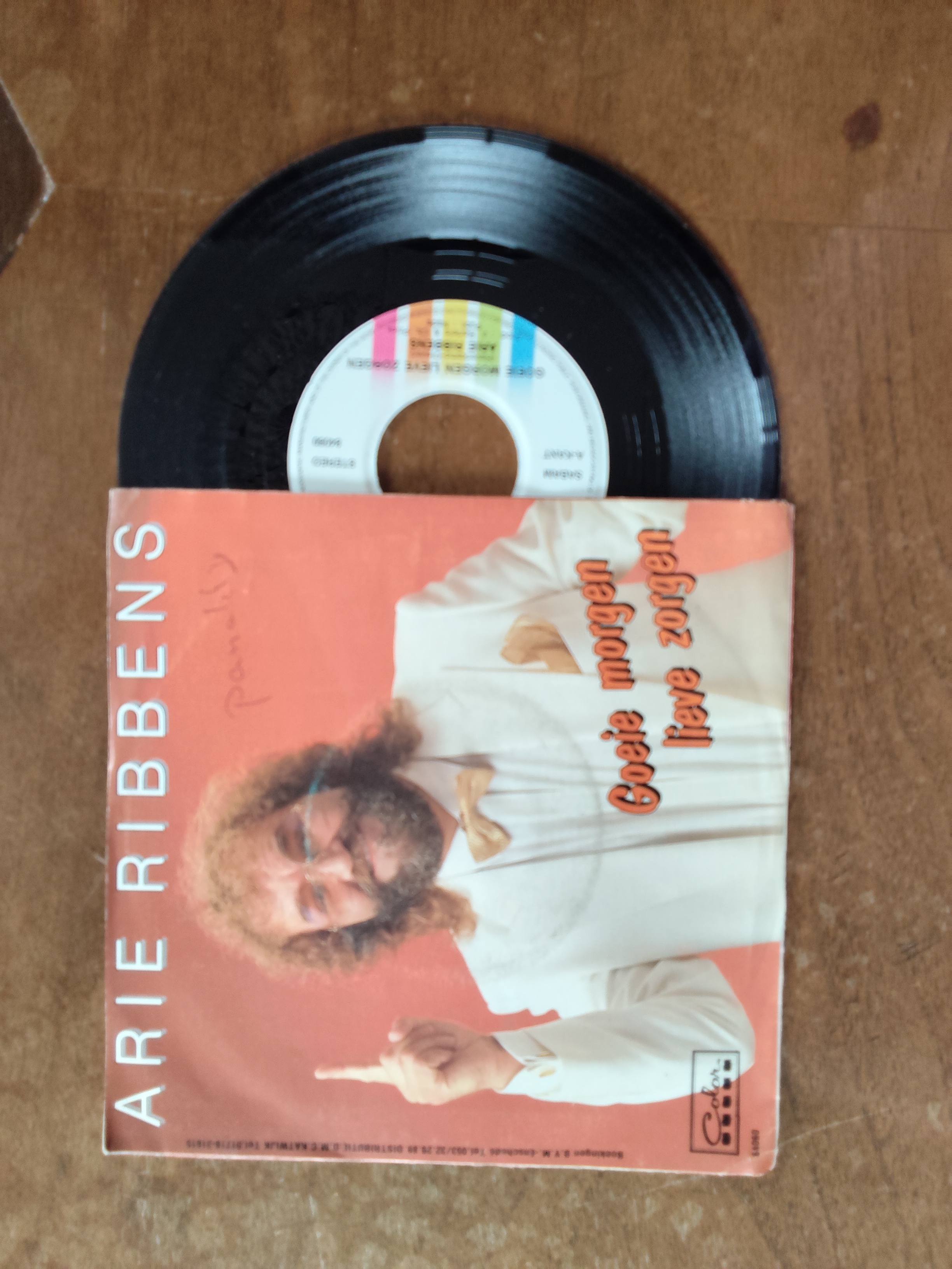 Arie Ribbens met Goede morgen lieve zorgen 1986 Single nr S20256898