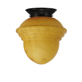 Plafonniere brons met deco marmer bol Acorn nr 7P2-308.70