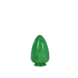 Glazen kap bolvormig model Traan/Druppel klein retro groen nr: 292.93