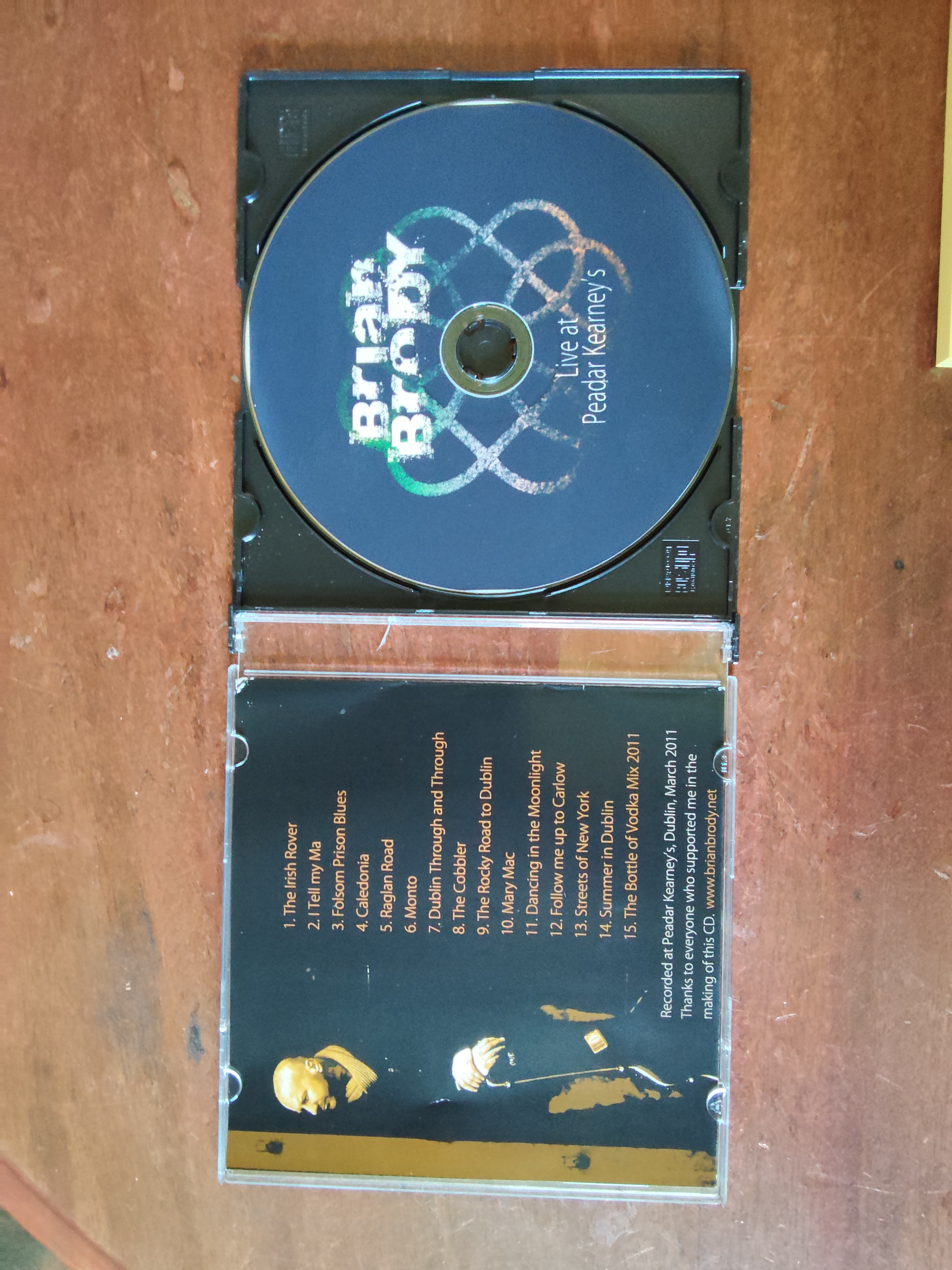 Brian Brody met Live at Peadar Kearney's 2011 CD nr CD2025974